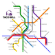 Illustration for article titled Chalupa-loving cartographer links Cincinnati Taco Bells into beautiful subway map